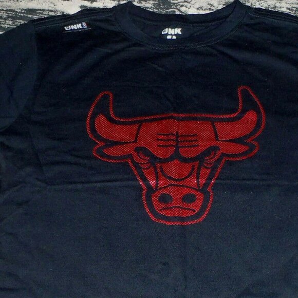 UNK Medium Youth NBA Chicago Bulls Black Short Sleeve Shirt NWT - Picture 4 of 4